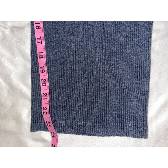 Eileen Fisher Blue Tencel Stretch Cropped Straight Ribbed Pants Women's Size S - Picture 11 of 13